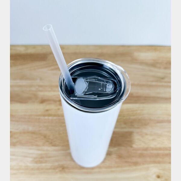 Sublimation Steel Skinny Tumbler With Straw 20 oz Thumbnail