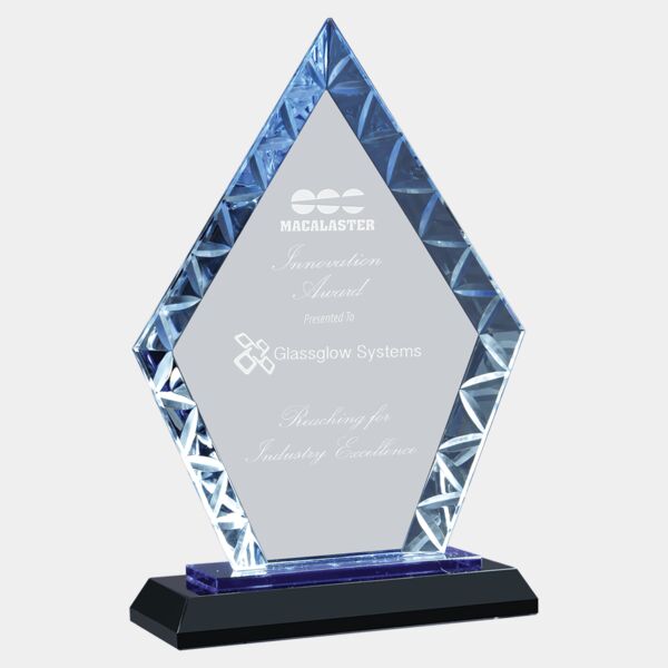 7 1/2" Diamond Accent Glass on & Reflective Base Thumbnail