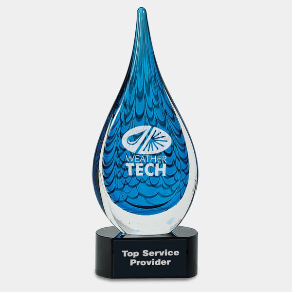 12 1/2" Raindrop Art Glass Thumbnail