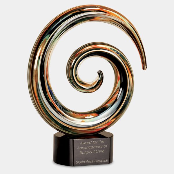 9 1/4" Swirl Art Glass Thumbnail