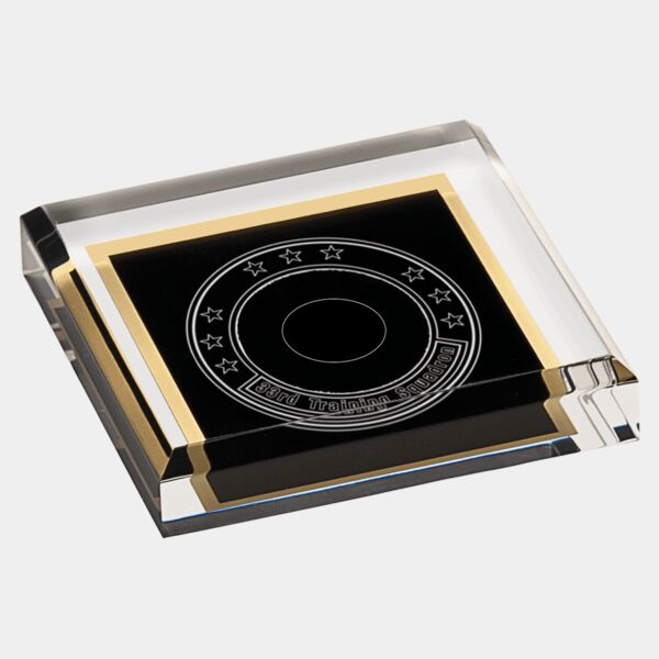 3 3/4" x 3 3/4" Acrylic Paperweight Thumbnail