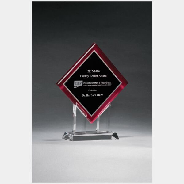 8 1/2" x 10" Diamond Series Acrylic w/Printed Border, Mirror Highlights Thumbnail