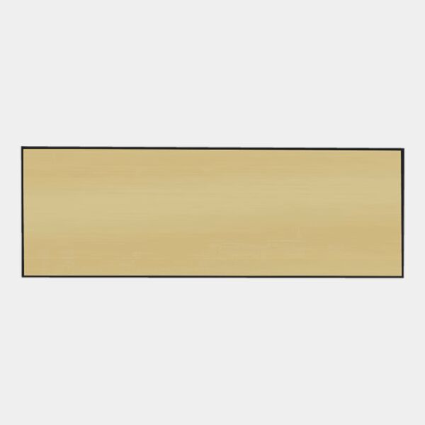 3" x 1" Brushed / Square Corner Plastic Badge Blank Thumbnail