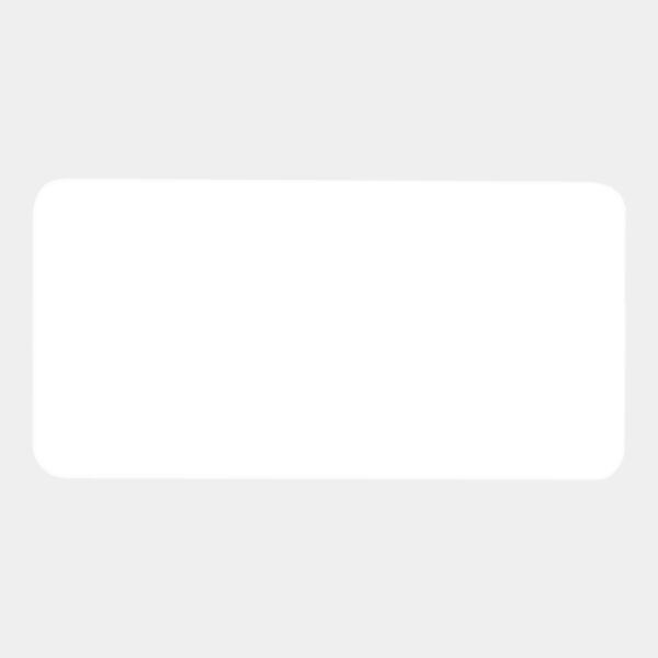 3" x 1 1/2" / Round Corner Plastic Badge Blank Thumbnail