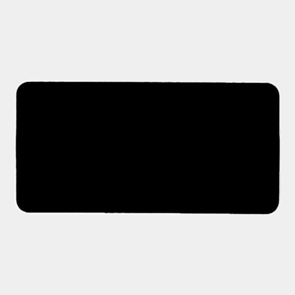 3" x 1 1/2" Round Corner Plastic Badge Blank Thumbnail