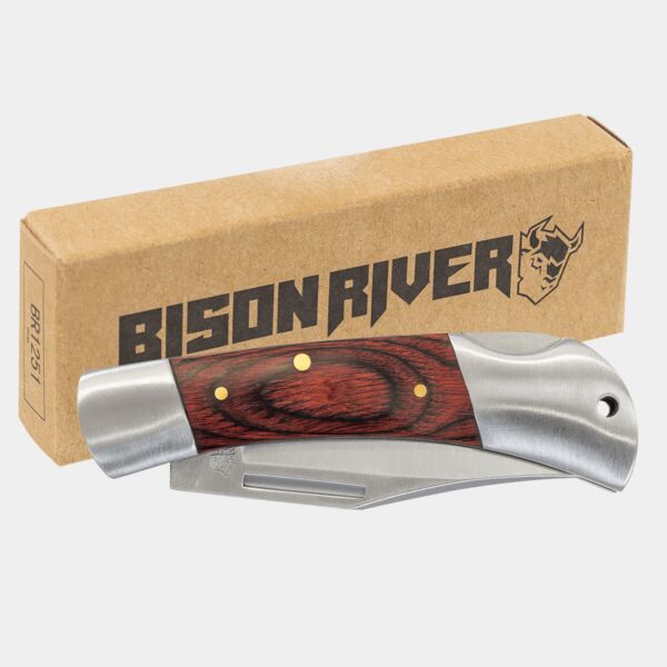 Bison River 3 1/2" Wood Folding Knife Thumbnail