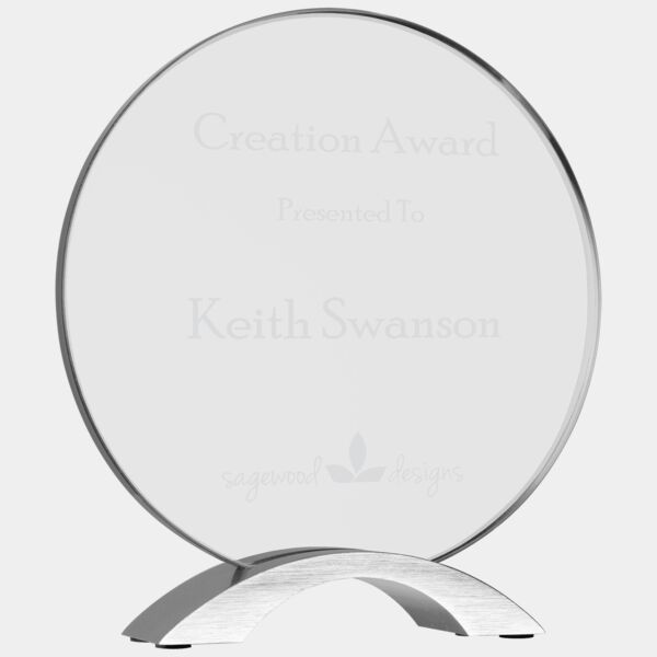 8 1/2" Round Cosmic Acrylic with Base Thumbnail