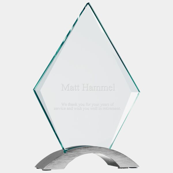 7 1/4" Diamond Cosmic Glass with Base Thumbnail