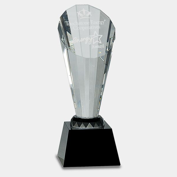 10" Crystal Faceted Rising Spire on Base Thumbnail