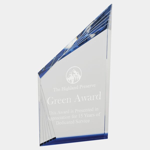 9" Crystal Beveled Peak with Bottom Thumbnail