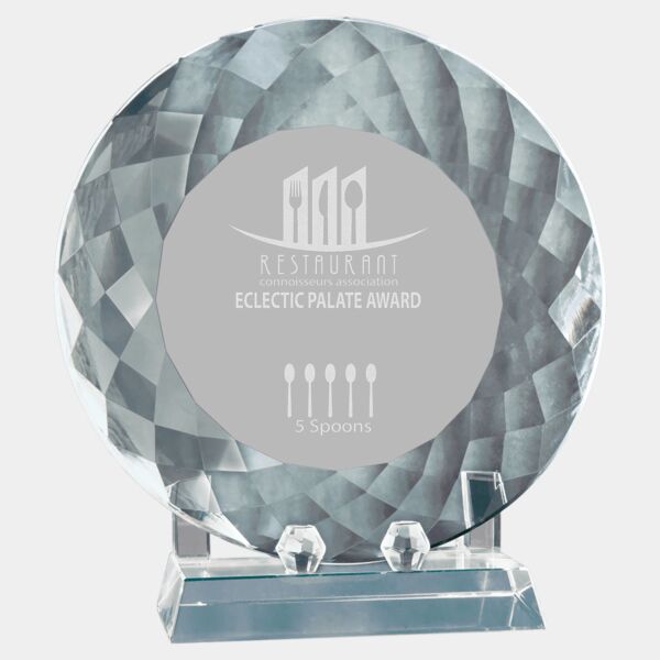 8 1/2" Crystal Plate with Base Thumbnail