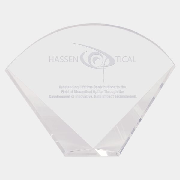 8" x 6" Crystal Facet Fan Thumbnail