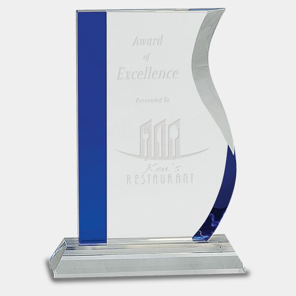 7 1/4" Edge Crystal Wave on Base Thumbnail