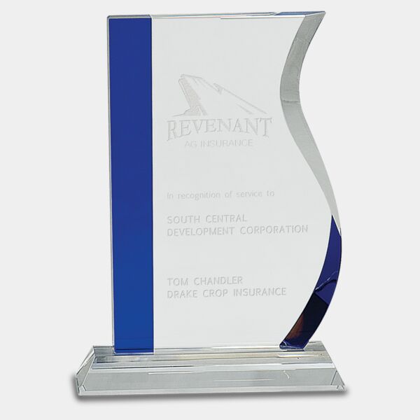 8 1/4" Edge Crystal Wave on Base Thumbnail