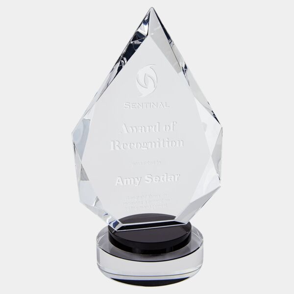 8 1/4" Diamond Crystal on & Round Base Thumbnail