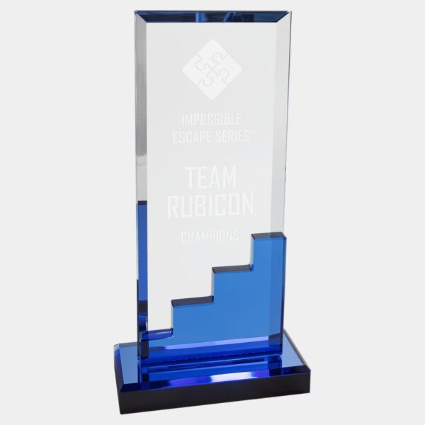 4 1/2" x 9 1/2" Crystal Staircase with Mirror Base Thumbnail