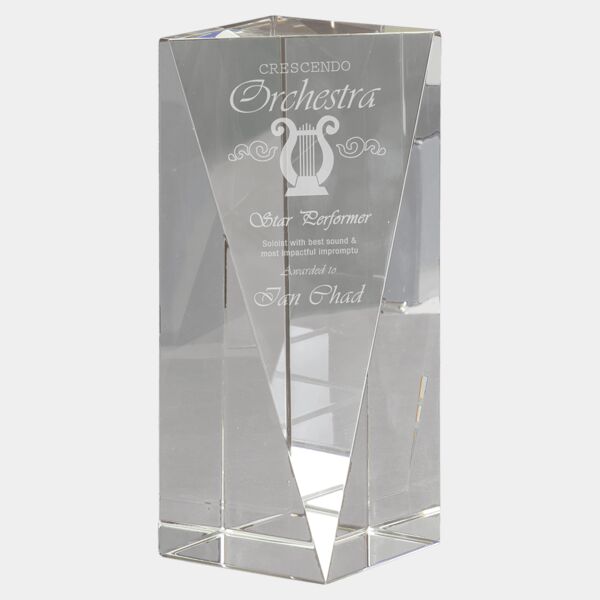 7" Crystal Triangle Front Pillar Thumbnail