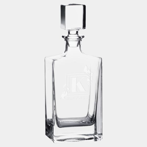 Polar Camel 810 mL Rectangle Glass Decanter in Gift Box with Printed Paper Sleeve Thumbnail