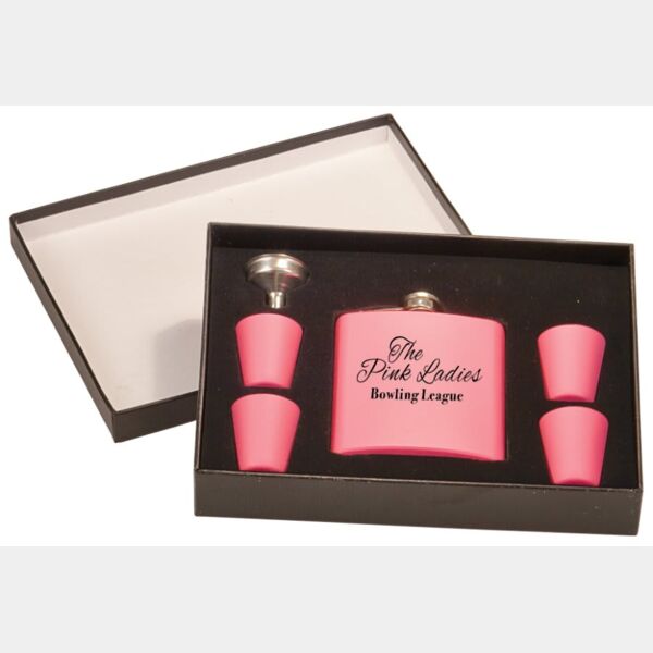 6 oz. Matte Flask Set in Presentation Box Thumbnail