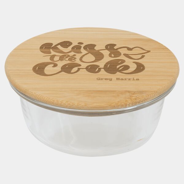 13 oz. Round Glass Container with Lid Thumbnail