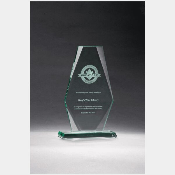 5" x 8" Premium Series Jade Glass Award Thumbnail