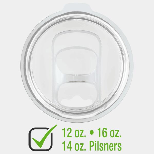 Slider Lid for 12 & 16 oz. Polar Camel Stemless Tumblers, 14 oz. Pilsner, or 22 oz. Skinny Tumblers Thumbnail