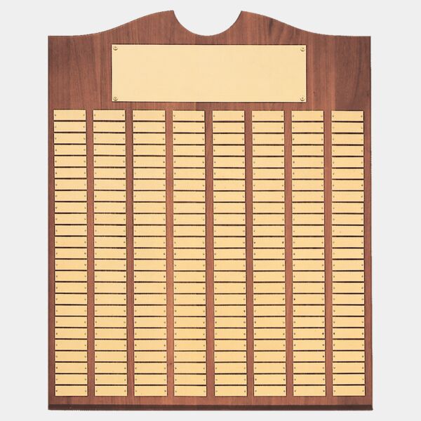 20" x 30"/Plates 7/8" x 2 3/4" American 96 Plate Perpetual Plaque with Brushed Brass Plates Thumbnail