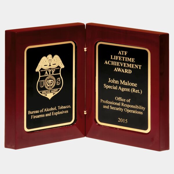 High Gloss Book Award with Border Plates Thumbnail