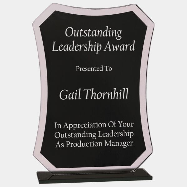 6 1/2" Rectangle Reflection Glass Award Thumbnail