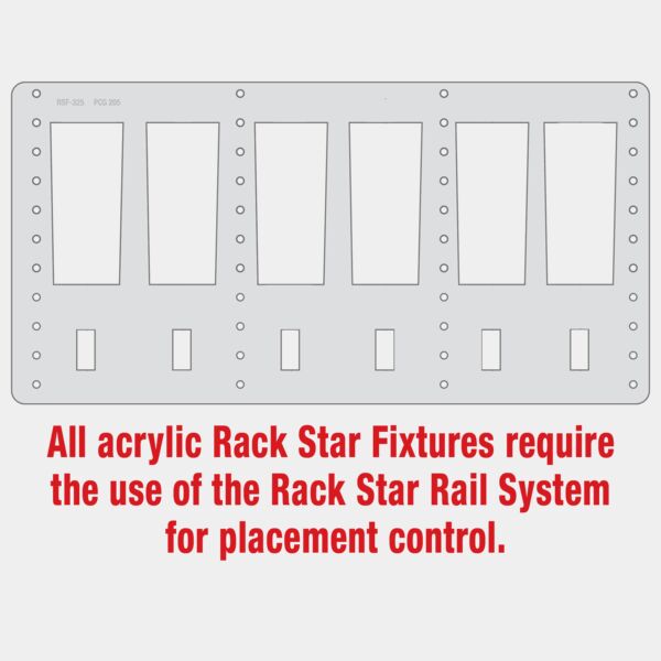 PCG205 16 oz. Pilsner Rack Star Fixture- Holds 6 Thumbnail