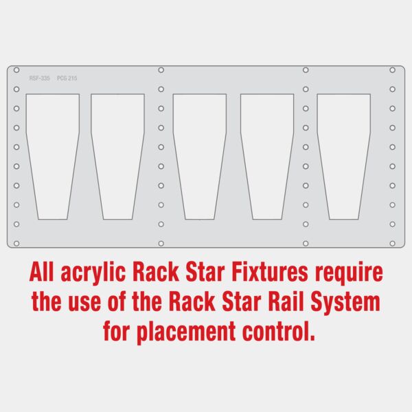 PCG215 16 oz. Willi Becher Beer Glass Rack Star Fixture- Holds 5 Thumbnail