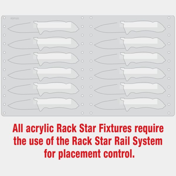 4 1/2" Bison River Rescue Knife Fixture-Holds 12 Thumbnail