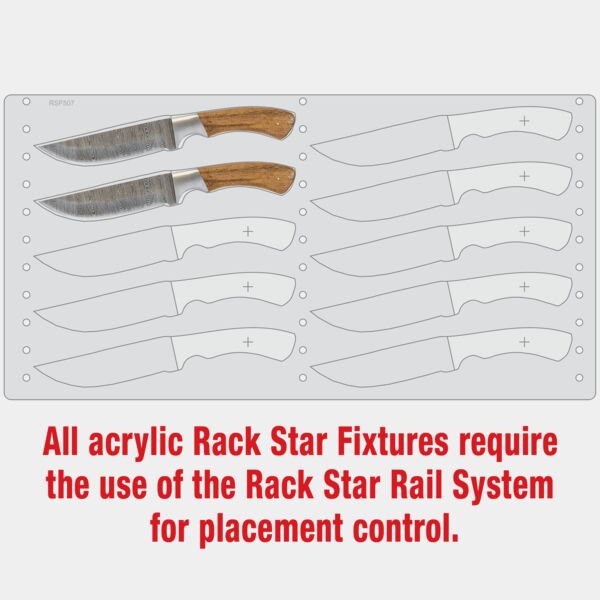 Bison River BR1753 Knife Fixture-Holds 10 Thumbnail