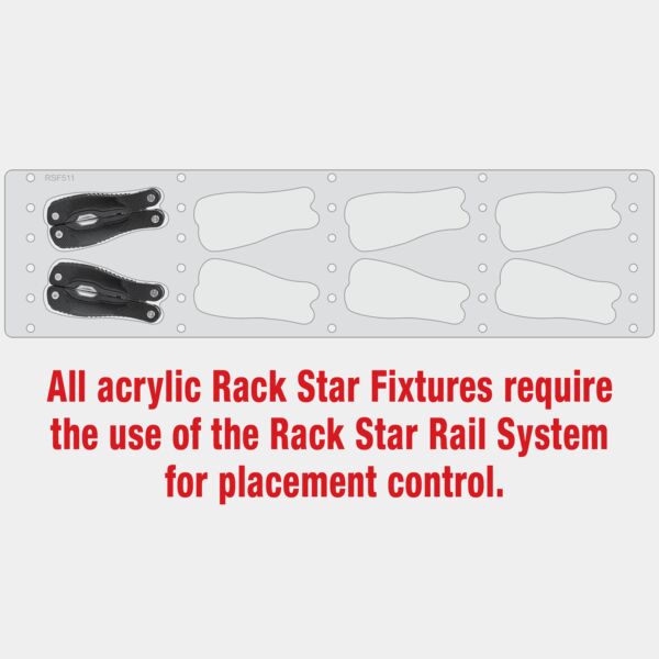 Bison River Knife Multi-Tool Rack Star Fixture-Holds 8 Thumbnail