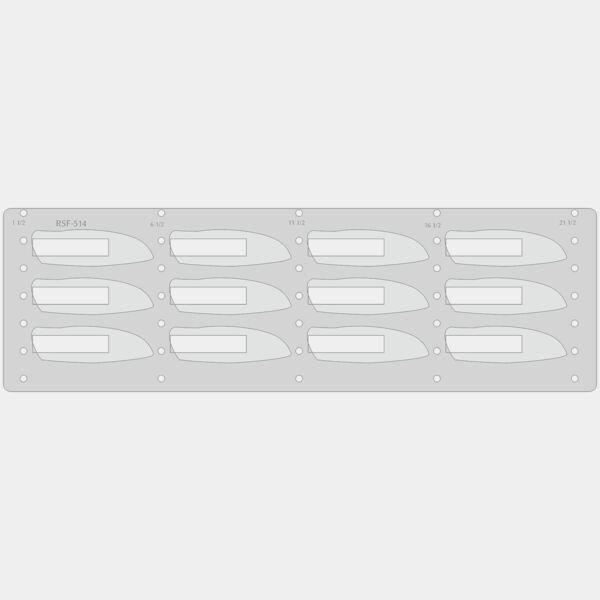 BR1011-BR1018 Bison River 4 1/4" Everyday Carry Knife Rack Star Fixture-Holds 12 Thumbnail