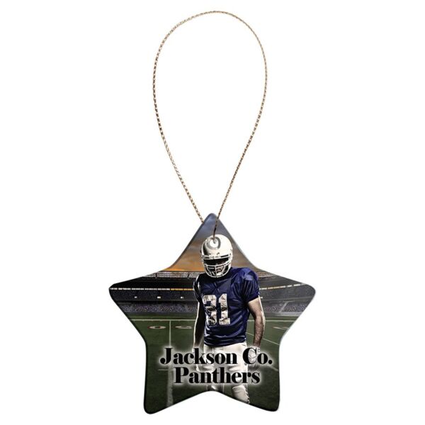 3 1/8" Sublimatable Star Ceramic Ornament Thumbnail