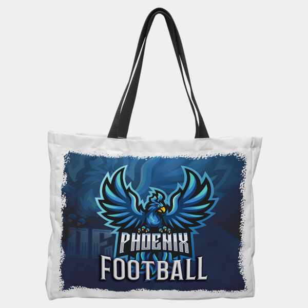 16" x 20" Poly Fabric Bag with Straps and 4" Gusseted Bottom Thumbnail