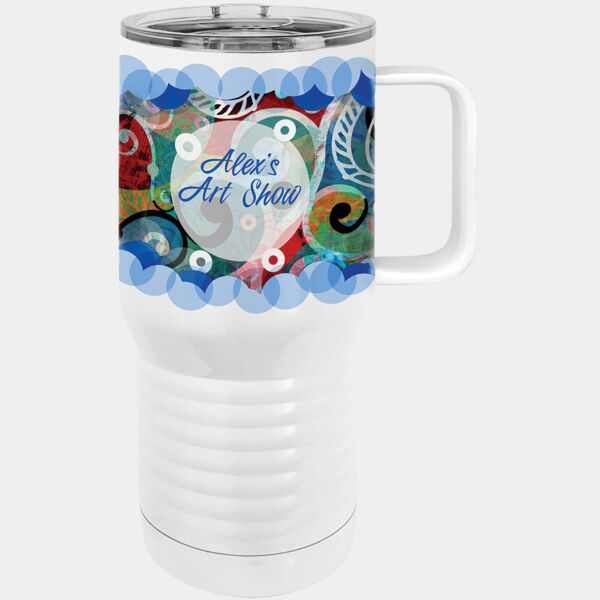 Sublimatable Polar Camel 20 oz. Insulated Travel Mug with Slider Lid Thumbnail