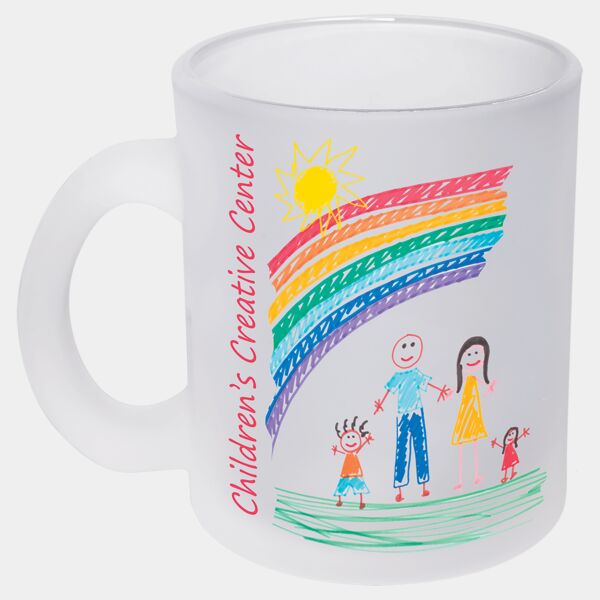 10 oz. Sublimatable Frosted Glass Mug with Handle Thumbnail