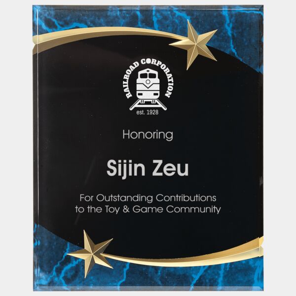 9" x 11" Marble Shooting Star Acrylic Plaque Thumbnail