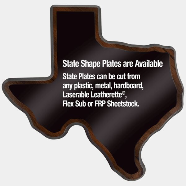 10" x 10" Finish Edge Texas State Plaque Thumbnail