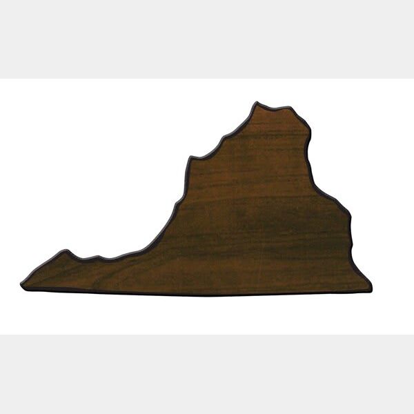 6 1/4" x 10 7/8" Finish Edge Virginia State Plaque Thumbnail