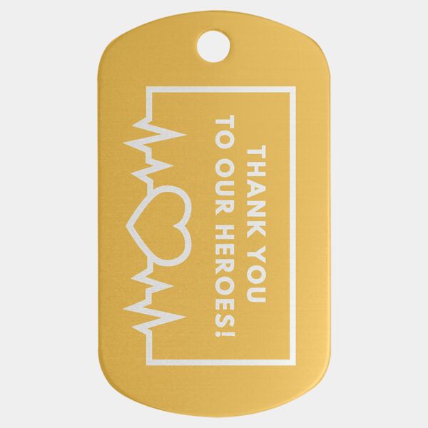 1" x 2" Aodized Aluminum G.I. Tag Thumbnail