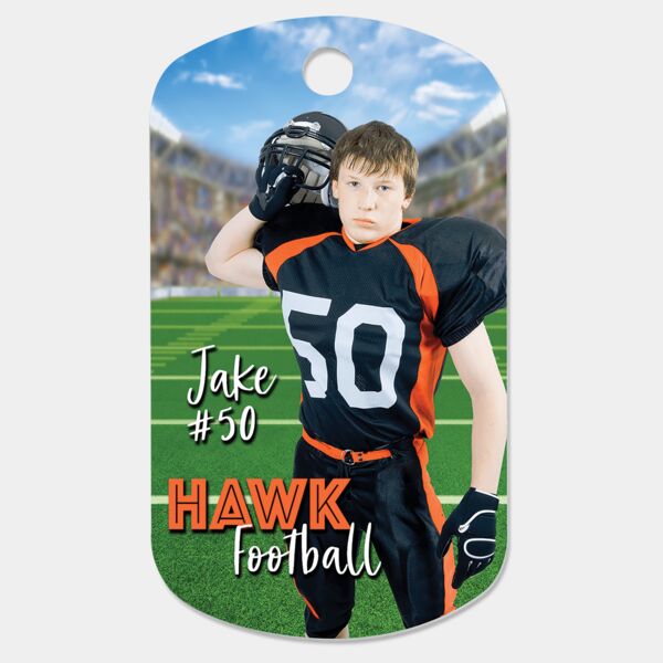 1" x 2" Gloss Sublimatable Aluminum G.I. Tag Thumbnail