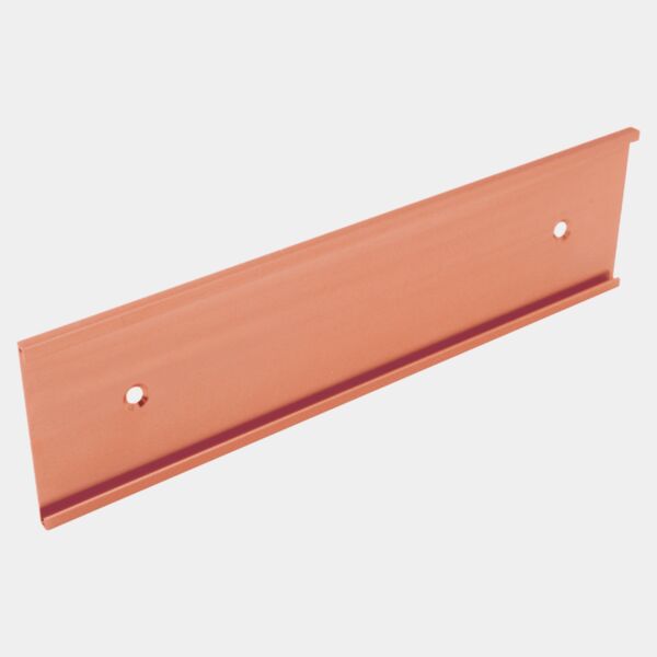 3" x 4", Polished , Kota Pro Aluminum Wall Bracket with Mounting Holes, Fits 1/16" Thick Plastic Insert Thumbnail