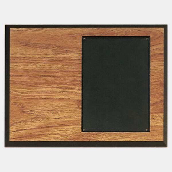 9" x 12" Oak Laminated Fiberboard with 5" x 7" Acrylic Thumbnail