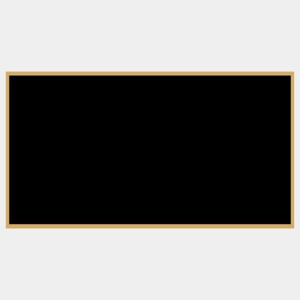 2 3/4" x 5" Laserable Brass Plaque Plate with Border Thumbnail