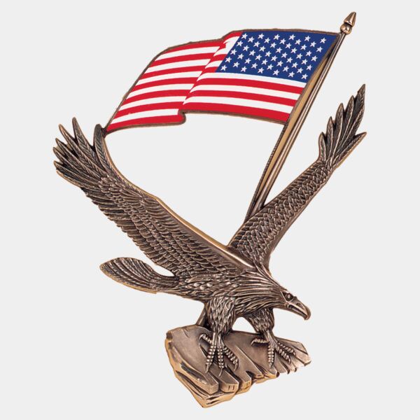 4 1/4" x 6" Antique Eagle with Flag Thumbnail