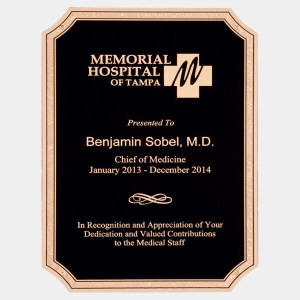 9" x 13" Textured LaserFX with Notched Corners, Florentine Border, and Four Holes Thumbnail