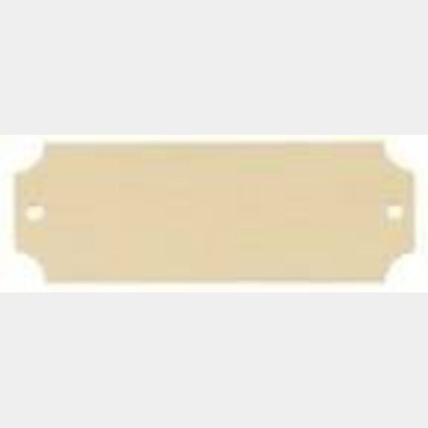 2 1/2" x 7/8" Sublimatable Bright Aluminum Perpetual Plate Thumbnail